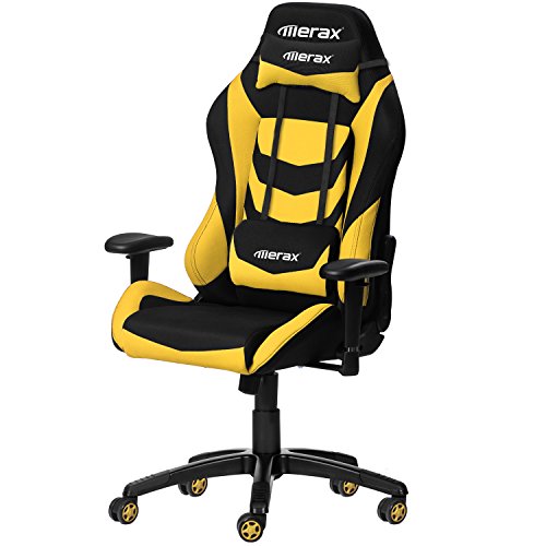 Sleek Yellow and Black Gaming Chairs