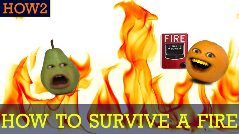 Annoying Orange, funny videos, funny people, cool people, how to survive a fire, fire safety