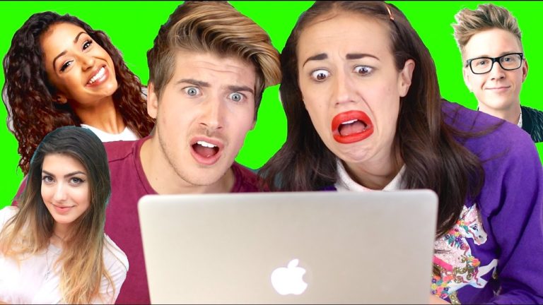 Miranda Sings and Joey Graceffa HATE WATCH YouTube's celebrities and throw some shade at their videos.