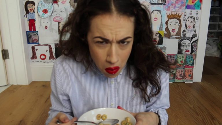 Miranda Sings – eating a bowl of cereal