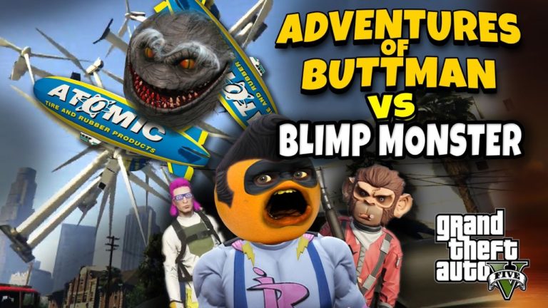 Adventures of Buttman #17: BLIMP MONSTER (Annoying Orange GTA V)