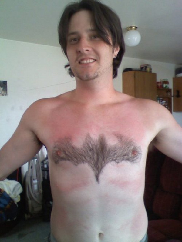 funny pic, body hair art, waxing, waxing funny