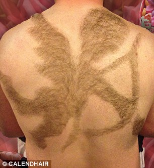 funny pic, body hair art, waxing, waxing funny