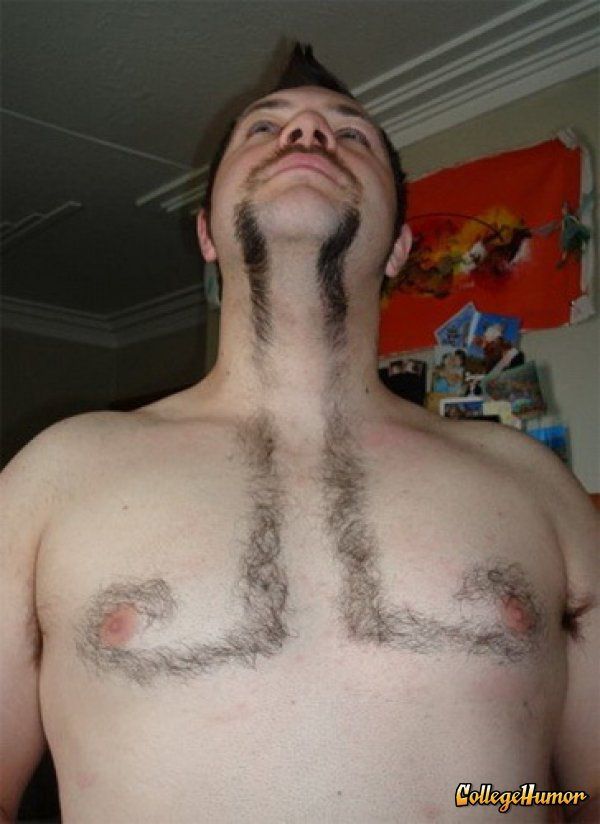 funny pic, body hair art, waxing, waxing funny