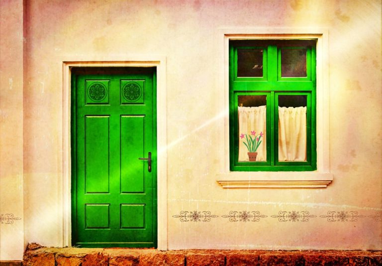 exterior door, house door, front door