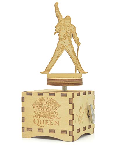 Queen Music Box, Song Bohemian Rhapsody, Clockwork Mechanism, Birthday Christmas Xmas Gifts, Fans Collections, Room Decorations (Queen 01)